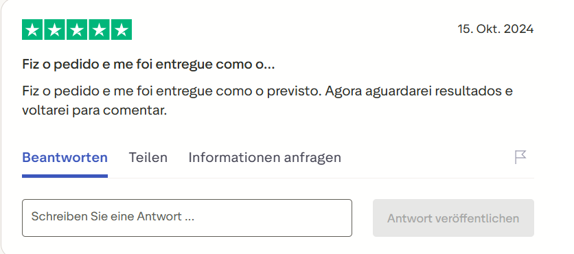 Pharmax customer review on Trustpilot