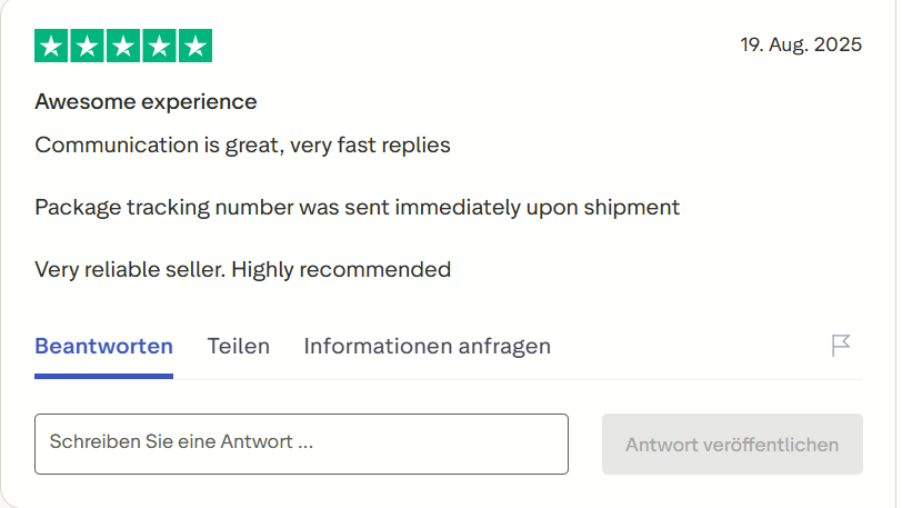 Pharmax customer review on Trustpilot