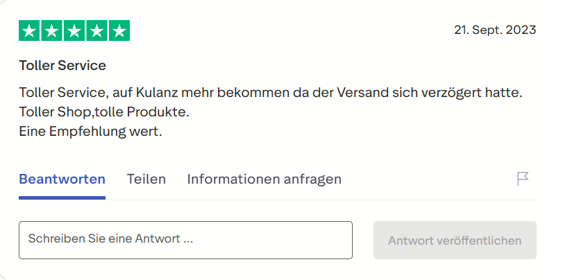 Pharmax customer review on Trustpilot
