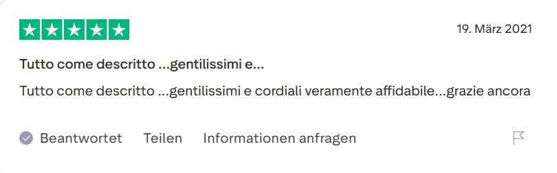 Pharmax customer review on Trustpilot