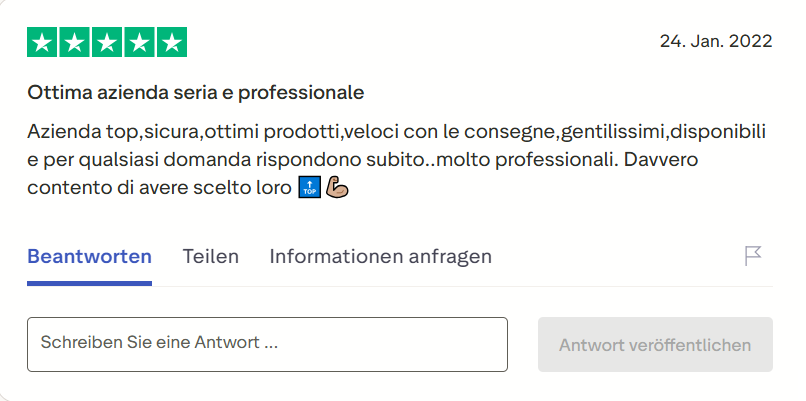 Pharmax customer review on Trustpilot